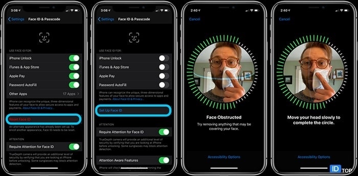 آموزش قابلیت فیس آیدی با ماسک آموزش قابلیت فیس آیدی با ماسک