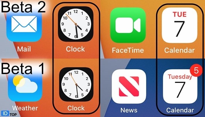 ظاهر آیکون های آیفون تغیر ظاهر آیفون ها در ios 14