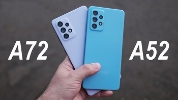 مقایسه گوشی های گلکسی A52 و گلکسی A72