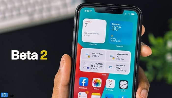 نرم افزار فایل ویجت فایل در ios 14