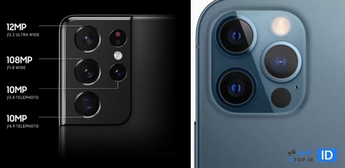 مقایسه دوربین آیفون 12 پرومکس و گلکسی اس 21 اولترا