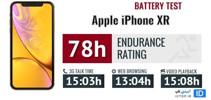 عملکرد باتری آیفون XR