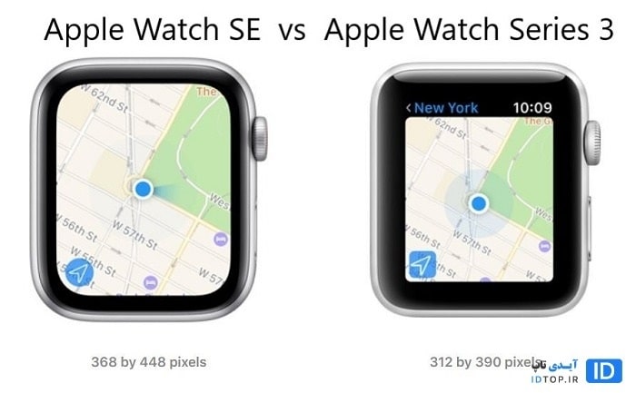 مقایسه اپل واچ های سری 3 و se