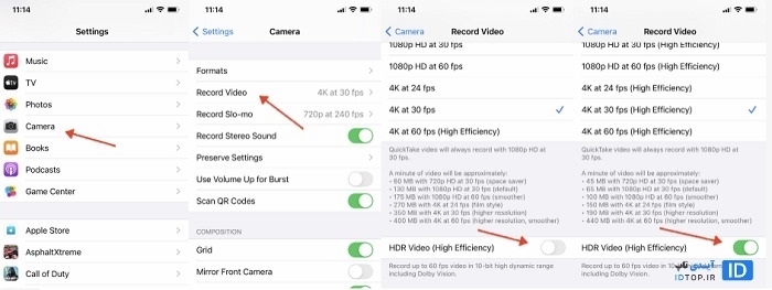 فیلم برداری با با کیفیت Dolby Vision HDR فیلم برداری با با کیفیت Dolby Vision HDR